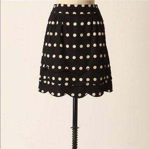 Anthropologie | Scalloped Dots Skirt